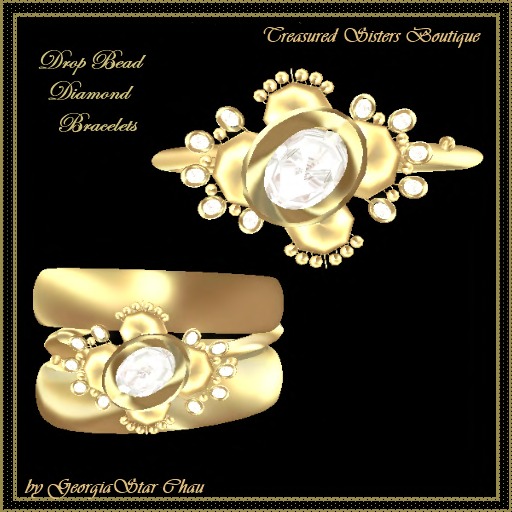 TST Drop Bead Diamond Bracelets