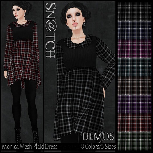 :::Sn@tch Mesh Monica Dress-All Colors (XLarge):::