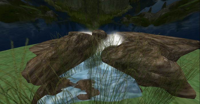 Waterfall hot spring Coastal Rock