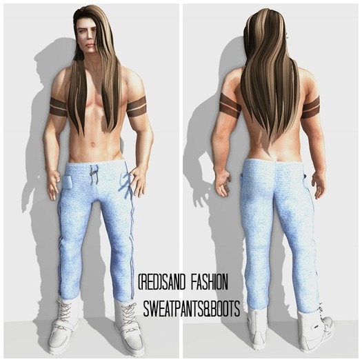 (red)sand DonkSweatpants_Dirty blue