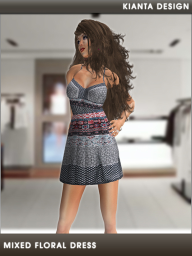 Kianta Design - Mixed Floral Dress