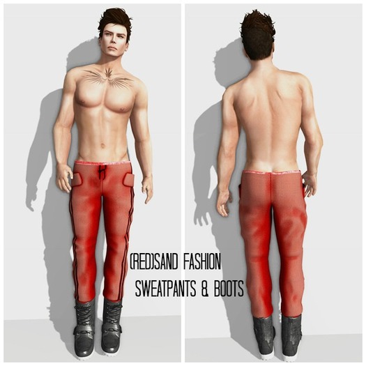 (red)sand DonkSweatpants_Dirty red