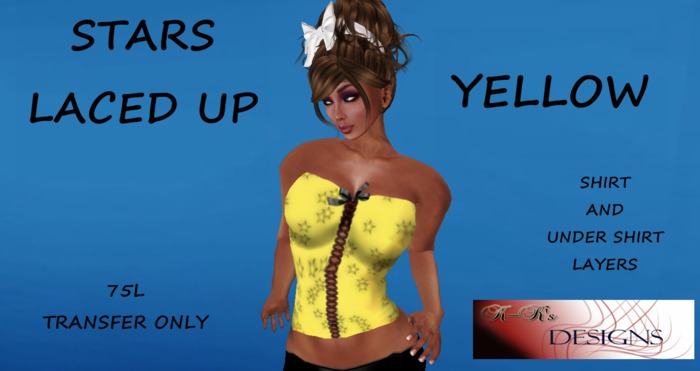 Stars Laced Up Yellow