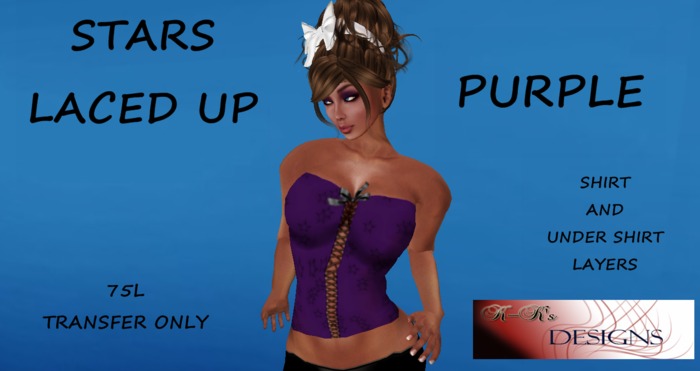 Stars Laced Up Purple