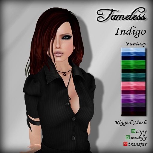 Tameless Hair Indigo (MESH) - Fantasy