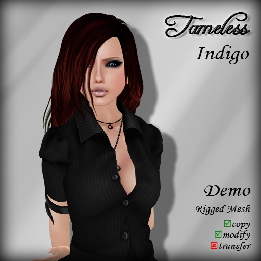 Tameless Hair Indigo (MESH) - DEMO