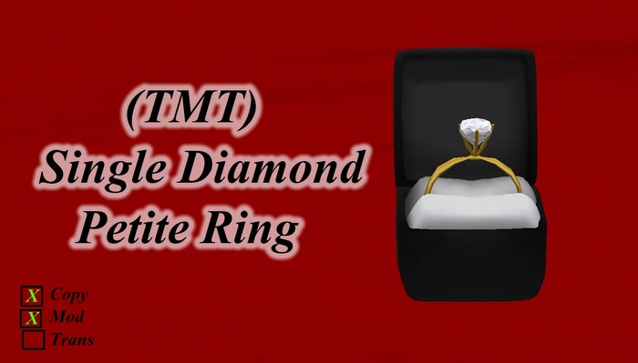 (TMT) Single Diamond Female Ring *petite*