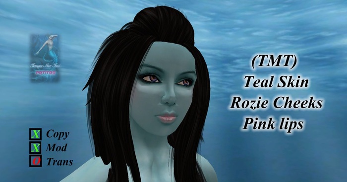 (TMT) Teal Kaliko Rozie cheeks