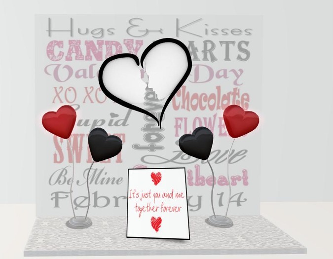 Valentines Invite/Gift - Black'n'Red (Boxed)
