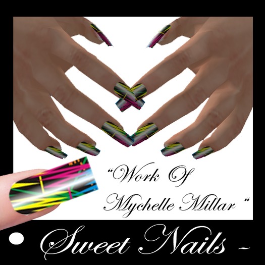 Long Nails, M27 Color, colorful. Collection M'Lady!