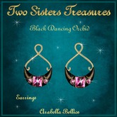 DANCING BLACK ORCHID EARRINGS