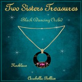 DANCING BLACK ORCHID NECKLACE