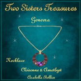 GENEVRA CLOISONNE AMETHYST NECKLACE