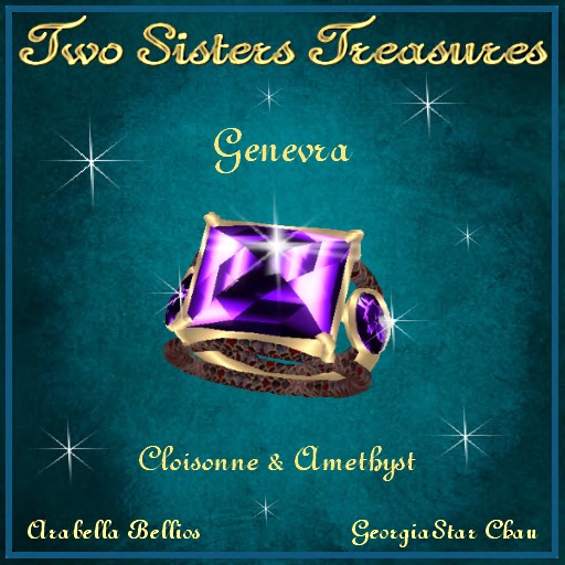 GENEVRA CLOISONNE AMETHYST RING