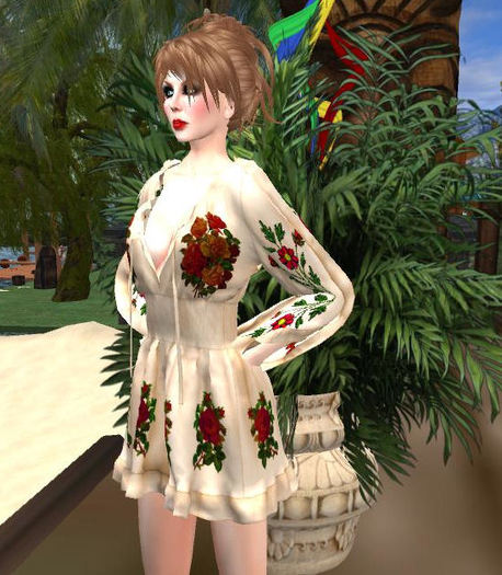 Roses Flounce Dress