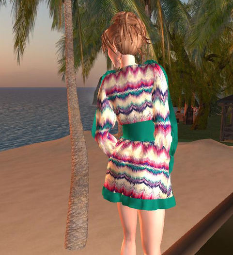 Madras  Flounce Dress