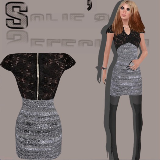<S> Mesh V- neck Grey