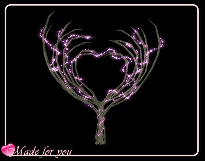 Dead Illuminated Heart Tree