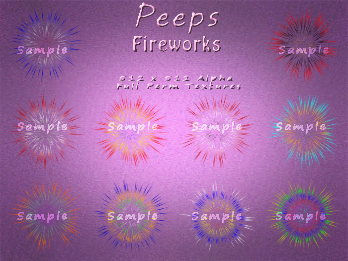 Peeps Textures Fireworks