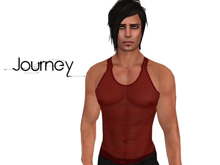 Journey :: Semi Sheer Tank - Red