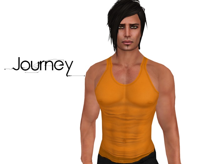 Journey :: Semi Sheer Tank - Orange