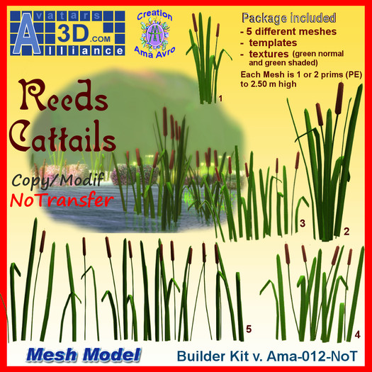 ReedsCattails (mesh) BuilderKit-012-NoTransfer-Alliance