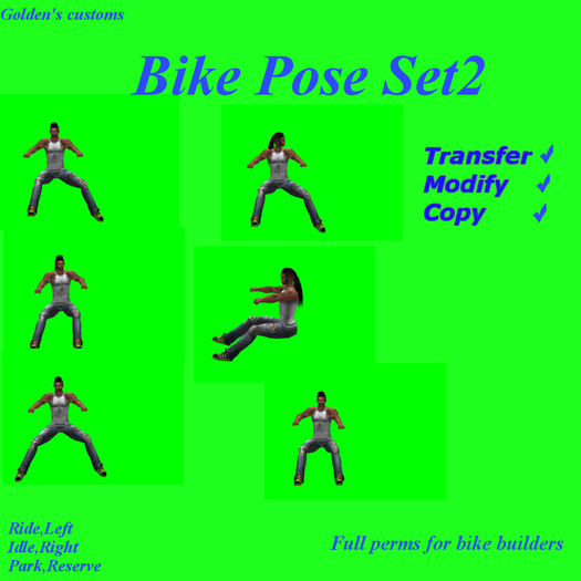Bike Poses Set 2  (Boxed)