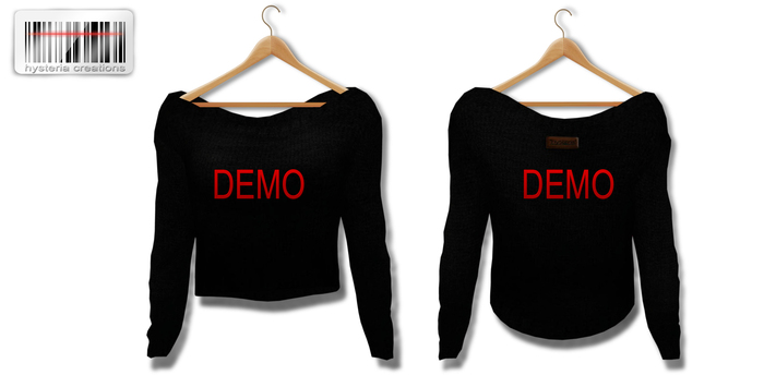 *HC* DEMO Drape Back Boatneck Sweater