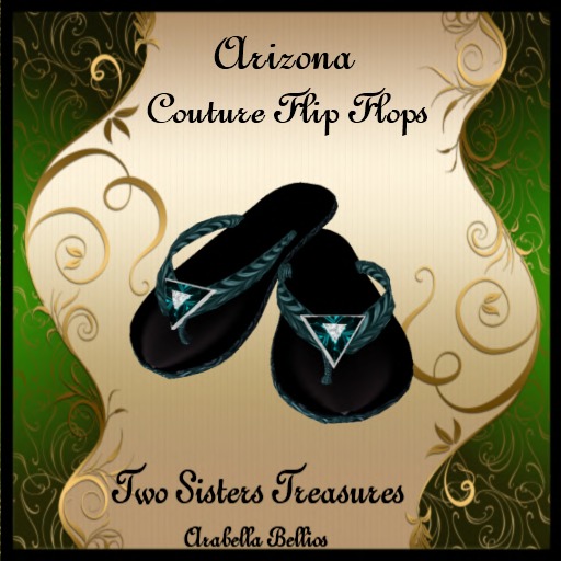 ARIZONA COUTURE FLIP FLOPS BOXED