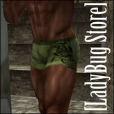 [LadyBug Store] Underwear  Green Tiki