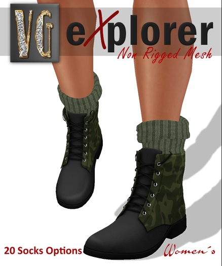 VG EXPLORER (womens) BLACK/CAMO