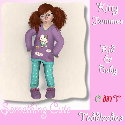 SC. Kitty Jammies Purple