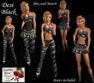 S.R.D. DESI BLACK  MIX & MATCH + BOOTS