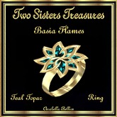 TST - BASIA FLAME TEAL TOPAZ RING YG