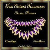 TST - BASIA FLAME AMETHYST NECKLACE YG