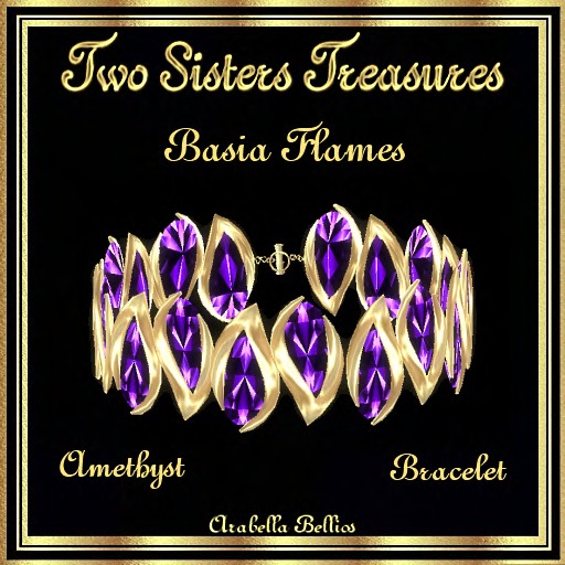 TST - BASIA FLAME AMETHYST BRACELET YG
