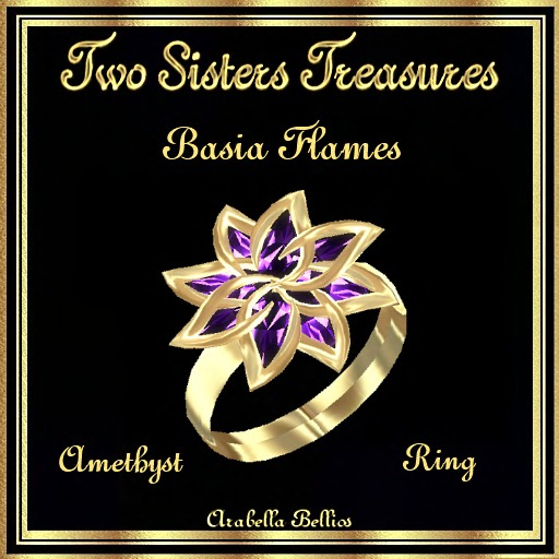 TST - BASIA FLAME AMETHYST RING YG