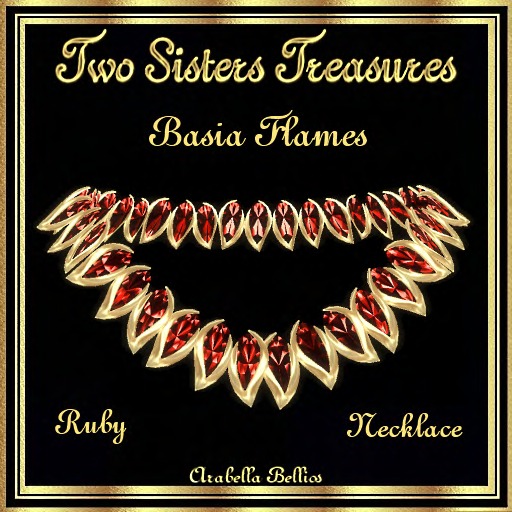 TST - BASIA FLAME RUBY NECKLACE YG