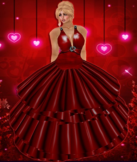 LLB-Valentines Red Gown Maternity