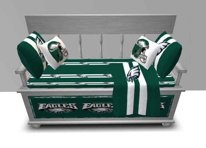 Cute Bench w/Poses-Eagles Green
