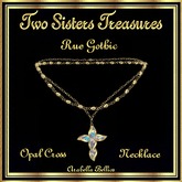 TST - BOX RUE GOTHIC OPAL CROSS NECKLACE YG