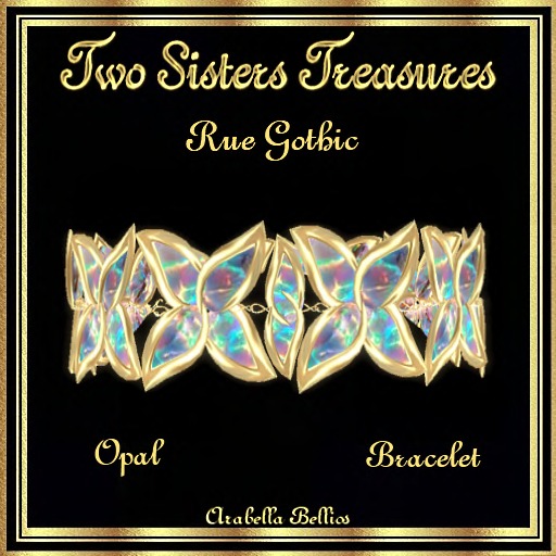 TST - BOX RUE GOTHIC OPAL CROSS BRACELET YG