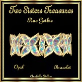 TST - BOX RUE GOTHIC OPAL CROSS BRACELET YG