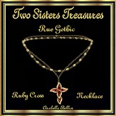 TST - BOX RUE GOTHIC RUBY CROSS NECKLACE YG