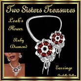 TST - LEAH'S FLOWER RUBY DIAMOND NECKLACE SILVER