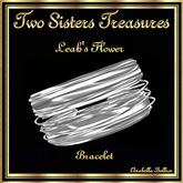TST - LEAH'S FLOWER BANGLE BRACELETS SILVER