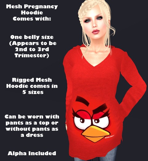 Mesh Maternity Hoodie - It's A Boy!