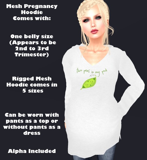 Mesh Maternity Hoodie - It's A Boy!