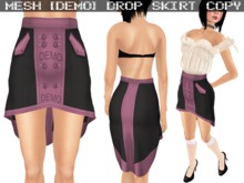 DEMO Drop Skirt Pink & Black - Mesh