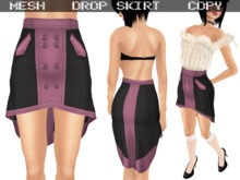 Drop Skirt Pink & Black - Mesh
